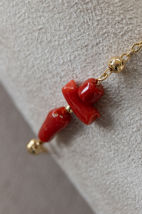 Bracelet chaîne boule de 20 cm avec bonhomme croix de 25 mm.