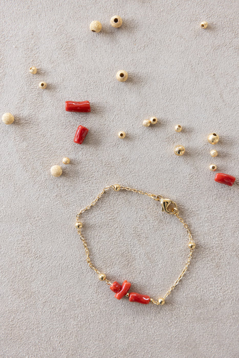 Bracelet chaîne boule de 20 cm avec bonhomme croix de 25 mm.
